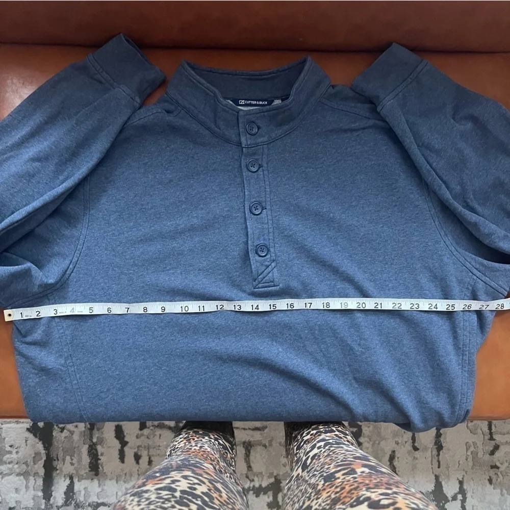 Cutter & Buck Men’s Saturday Cotton Blend Mens Mock Pullover Sweatshirt Size XXL